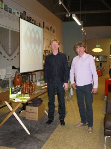 Filmmakers Stig Guldberg (r) and Finn Mathiasen (l) in San Francisco.